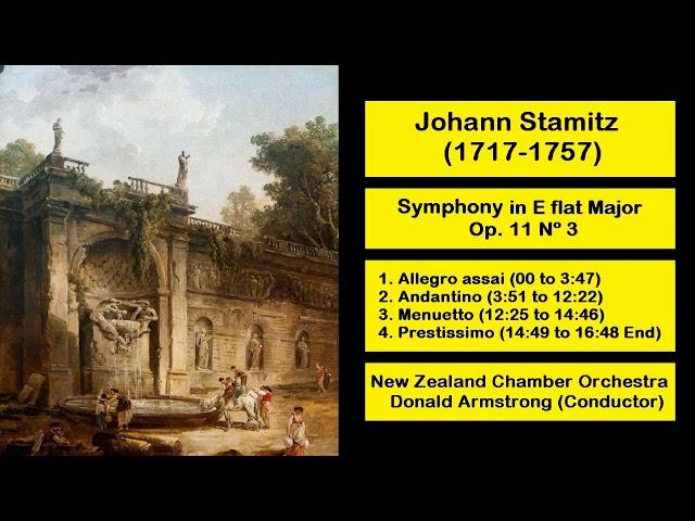 Johann Stamitz (1717-1757) - Symphony in E Flat Major Op. 11 Nº 3