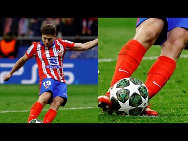 El penal de Julián Álvarez para el Atlético ante el Real Madrid que fue anulado por doble toque