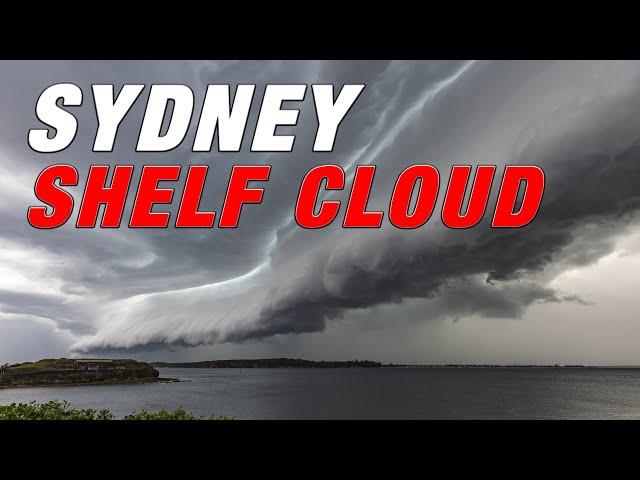 Sydney Storm - Breathtaking Shelf Cloud moves over Sydney, Australia