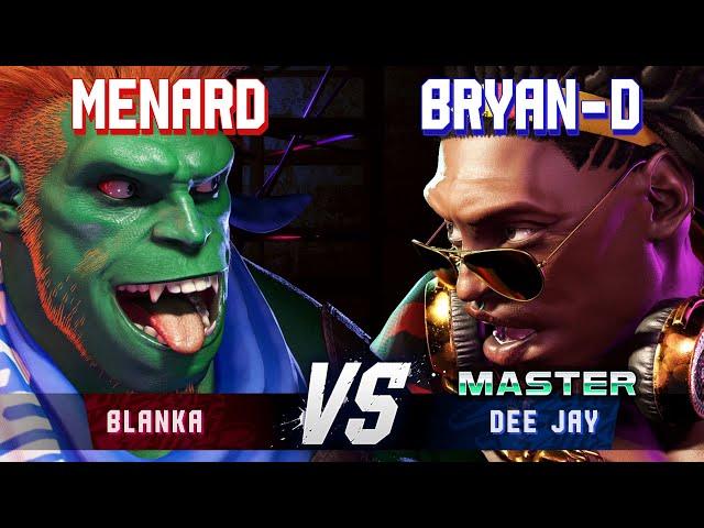 SF6 ▰ MENARD (Blanka) vs BRYAN-D (Dee Jay) ▰ High Level Gameplay