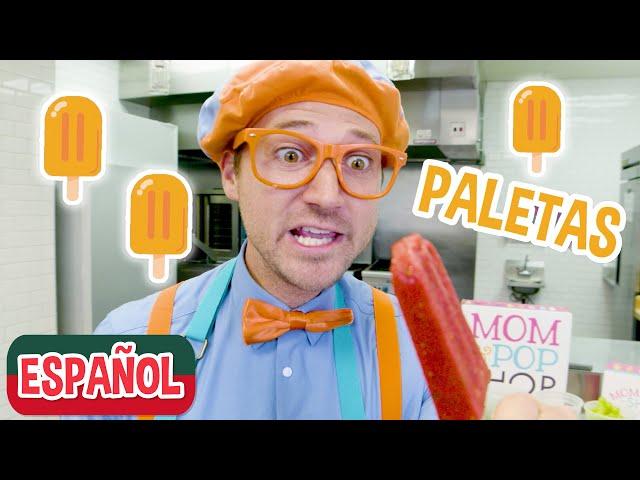 Blippi hace paletas de frutas | Aprenda a comer saludablemente para los niños | Videos educativos