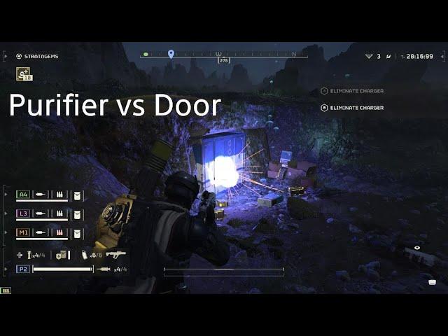 Purifier vs Door - HELLDIVERS 2