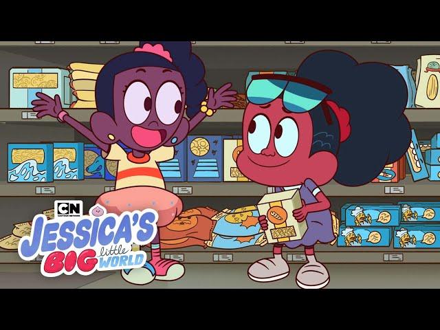 Grocery Store Buddies  | Jessica's Big Little World | Cartoon Network