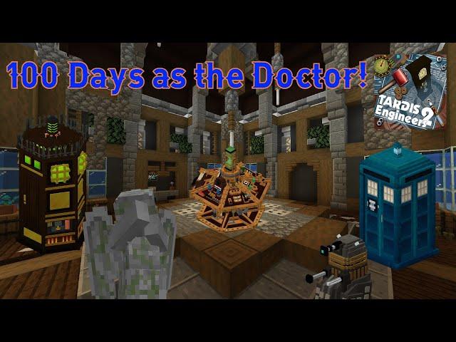 I Spent 100 Days as a Tardis Engineer in Minecraft (Doctor Who Modpack).