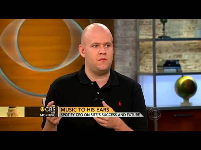 Spotify CEO Daniel Ek discusses the music industry
