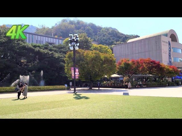 [4K] Walking in Seoul Arts Center in the Fall, Seoul, South Korea