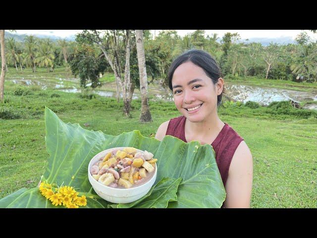 I Cook Ginataang Bilo-Bilo All From Fresh Ingredients Countryside Life Leyte, Philippines