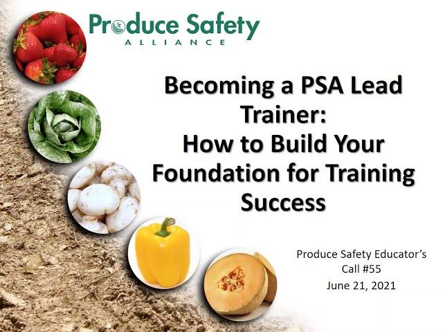 PSA Educators Call #55: Becoming a PSA Lead Trainer: Build Your Foundation for Training Success