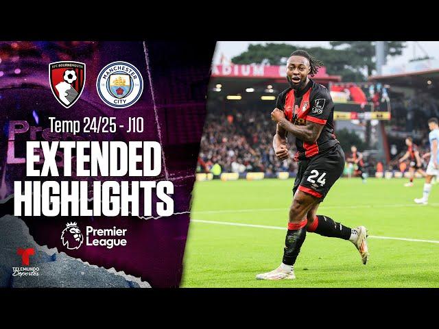 Bournemouth vs. Man City | Highlights Premier League | Jornada 10 | Telemundo Deportes