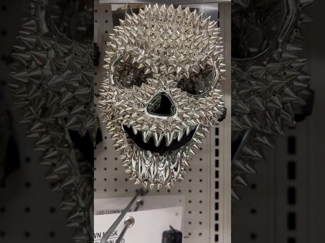 Silver Spiked Skull Mask At Party City #shorts #halloween #viral #short