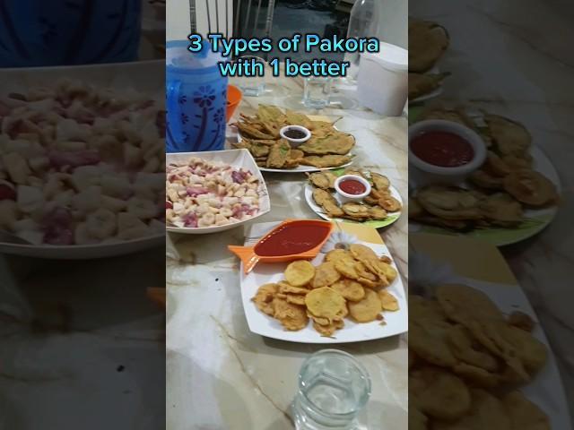 3 Types of Pakora with 1 better, #shorts #youtubeshorts #easyrecipe #pakora