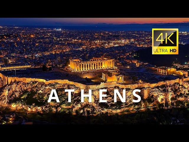 Athens, Greece  in 4K ULTRA HD 60FPS Video by Drone