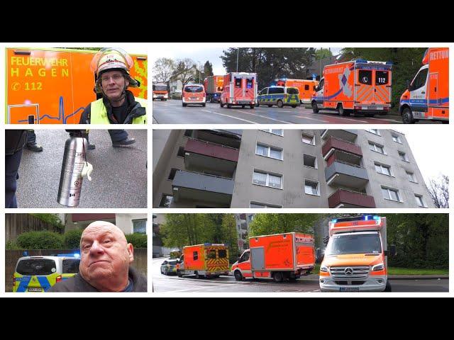 2024 04 16 - MAnV - Massenanfall von Verletzten bei Pfefferspray-Angriff in Hochhaus in Hagen