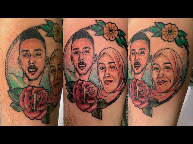 Couple Portrait | Real Time Tattoo