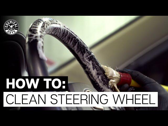 How To Clean Stained Leather Steering Wheel! - Chemical Guys