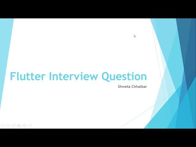 Flutter Interview Questions