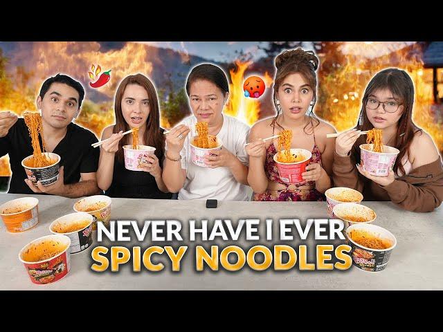 NEVER HAVE I EVER + SPICY NOODLES CHALLENGE! | IVANA ALAWI