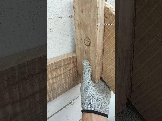 Woodworking ideas and projects. Easy way to get the perfect cut #shorts #woodworking #tips #skills