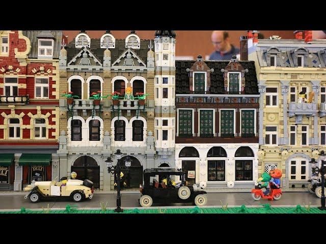 Four Custom LEGO Modular Buildings