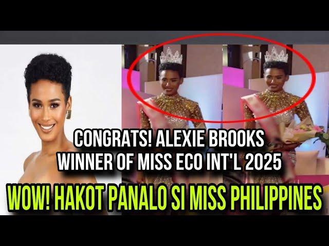 WOW! Hakot Ginalingan ni Miss Philippines for the Crowned in Miss Eco Int'l 2025 Alexie Brooks