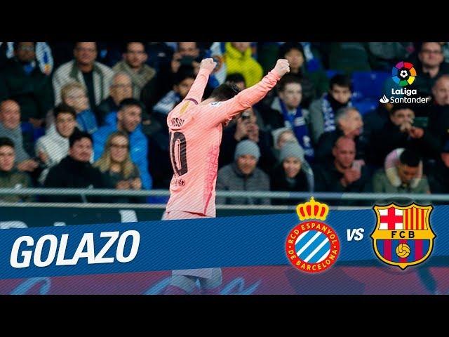 Great Goal of Leo Messi (0-1) RCD Espanyol vs FC Barcelona