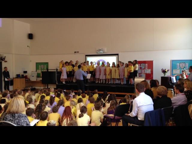 Ysgol Panteg students welcome guests to the school's official opening