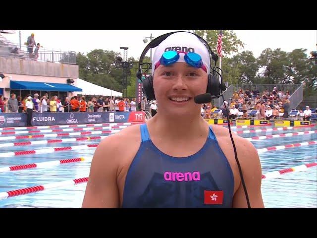 [2024 TYR Pro Swim Series聖安東尼奧站] 何詩蓓200自決賽第三線，游出1分54秒52，勇奪冠軍！