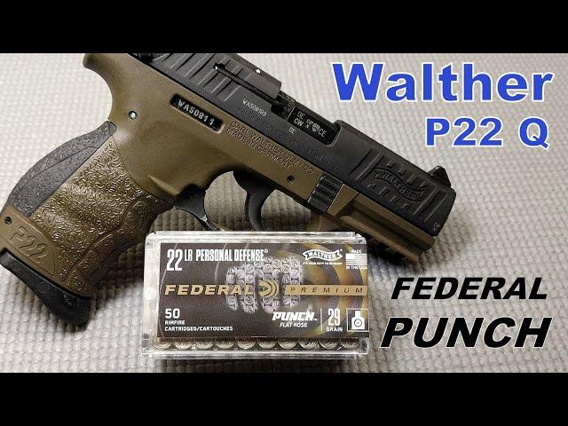 Walther P22 & Federal Punch 'Personal Defense' Ammo Shooting Review - Penetration vs. Expansion