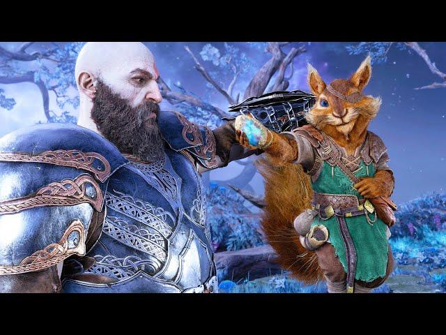 God of War Ragnarok - All Ratatoskr Squirrel Cutscenes (4K) ProZD