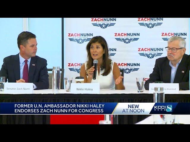 Nikki Haley endorses 3rd District congressional candidate Zach Nunn