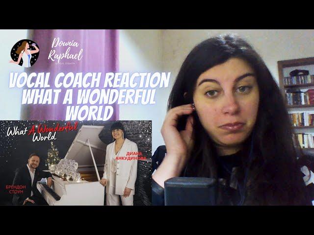 VOCAL COACH REACTION What a Wonderful World – Diana Ankudinova & Brandon Stone