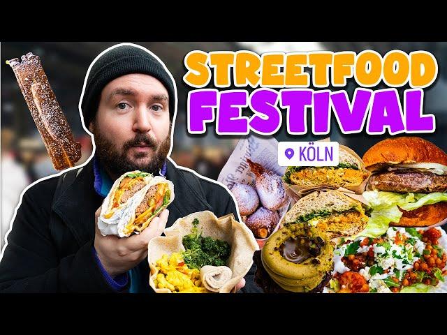 ALLES ESSEN auf dem GRÖßTEN STREETFOOD FESTIVAL in KÖLN