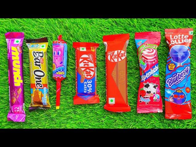 Satisfying video Asmr lollipops candy unboxing video Asmr opening video and chocolate gummy candy