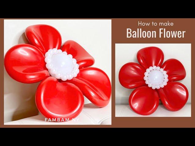 How to make Beautiful Flower Balloon (Cómo hacer un hermoso globo de flores)