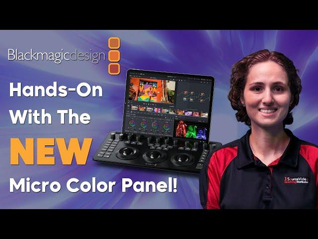 Color Grade From Your iPad with Blackmagic Design's DaVinci Resolve Micro Color Panel!