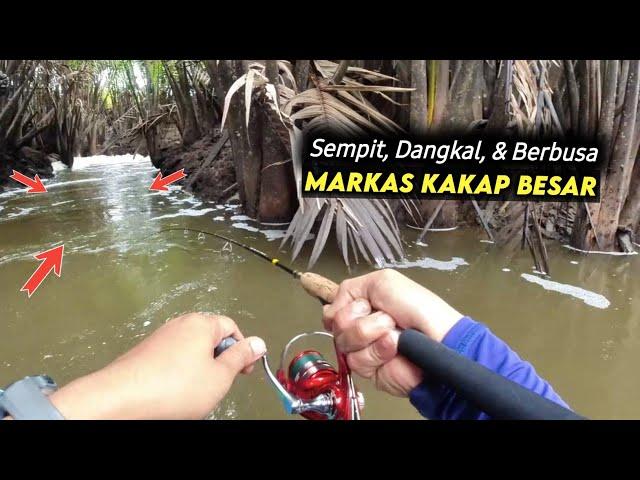 Tantangan Kuat dari Ikan Kakap Besar di Spot Mancing Sempit & Berbusa  Light Casting