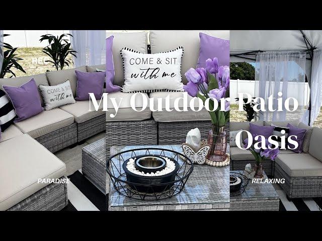 Transforming My Outdoor Patio into a stunning Oasis | My outside living space