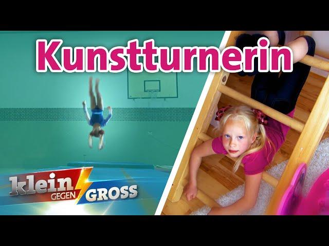 Alexandra (6) kann 30 Flickflacks am Stück! | Klein gegen Groß