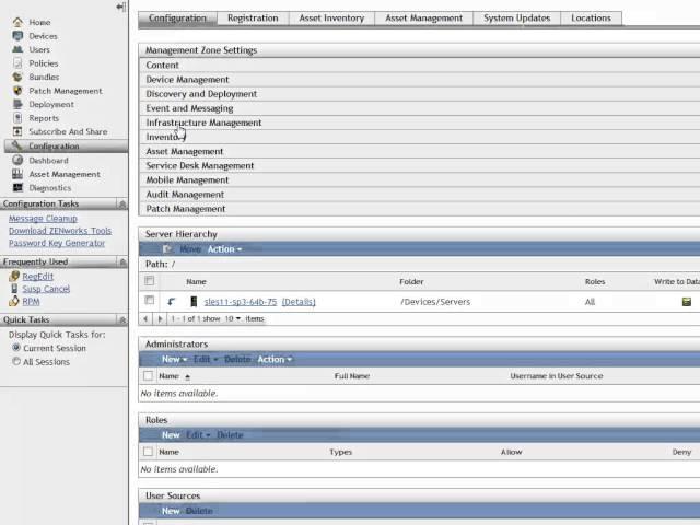 Enabling a Zone for Content Sharing - ZENworks