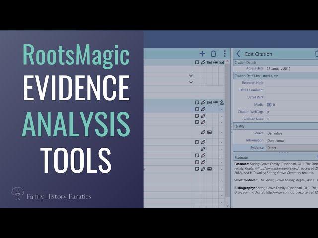 Track Genealogy Evidence Analysis Decisions Using RootsMagic 8