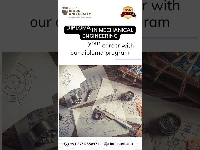 Diploma in Mechanical Engineering | Admissions Open 2024 | Indus University