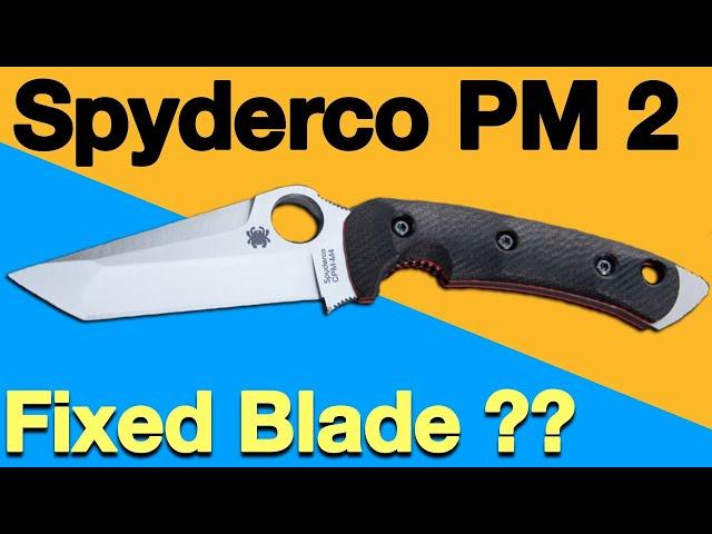 Spyderco PM2 Tanto Fixed Blade ?!?