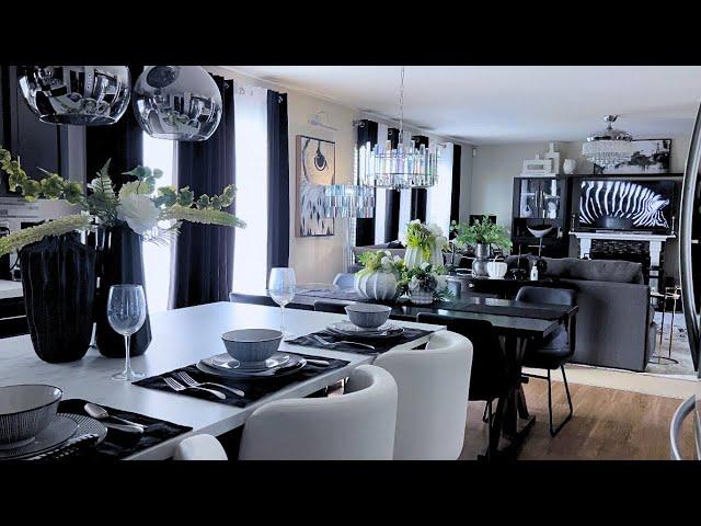 BUDGET LUXURY|BLACK AND WHITE SPRING HOME TOUR