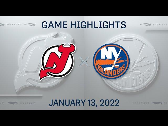 NHL Highlights | Devils vs. Islanders - Jan. 13, 2022