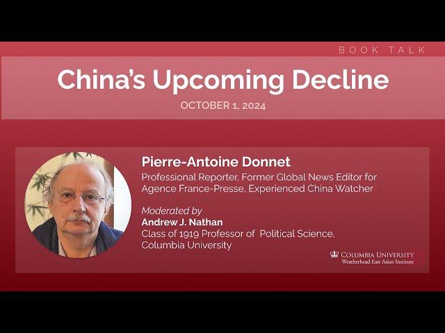 China's Upcoming Decline