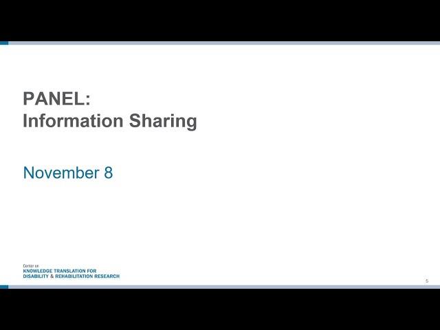 Day 2, Panel 1: Information Sharing | 2023 KT Conference