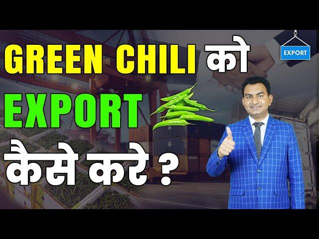 How to Export Green Chili step by step Process Explain by Paresh Solanki, Import Export Business.