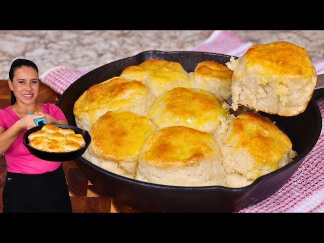 Si Tienes HARINA y MANTEQUILLA Has Suaves y Esponjosos BISQUETS| Mejor que el RESTAURANTE| Biscuits