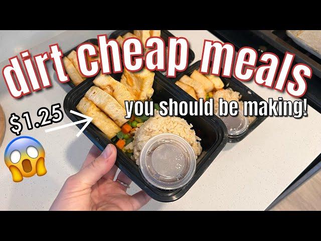 Dirt Cheap Meals You Should Be Making! $1 Meals Ideas! Cheap Healthy Meals that DON’T SUCK!