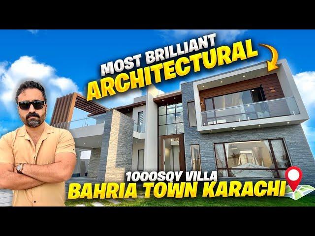 ULTIMATE-LUXURY VILLA TOUR: 1000SQY | BAHRIA TOWN KARACHI | MOST BRILLIANT ARCHITECTURAL BUNGALOW